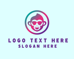 Cool - Funky Monkey Sunglasses logo design