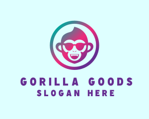 Funky Monkey Sunglasses logo design