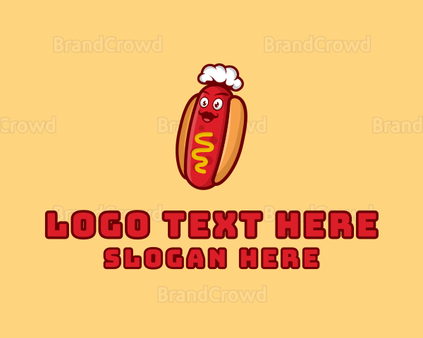 Hot Dog Chef Logo