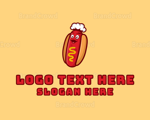 Hot Dog Sandwich Logo