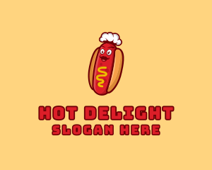 Hot Dog Sandwich logo design