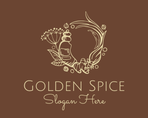 Turmeric - Ginger Turmeric Spice logo design