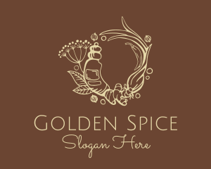 Ginger Turmeric Spice logo design