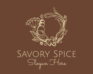 Condiments - Ginger Turmeric Spice logo design