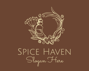 Ginger Turmeric Spice logo design