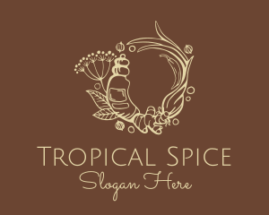 Ginger Turmeric Spice logo design