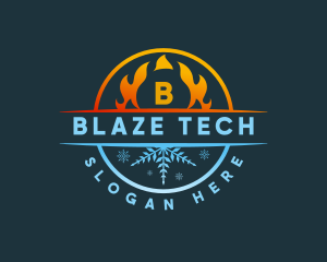 Fire Ice Blaze logo design