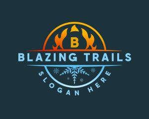 Fire Ice Blaze logo design