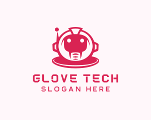 Robot Head Tech App logo design