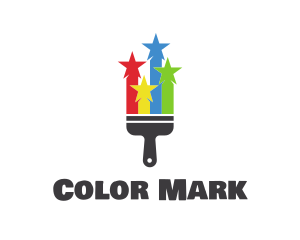 Colorful Star Paint logo design