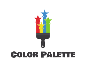 Colorful Star Paint logo design