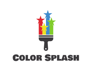 Colorful Star Paint logo design