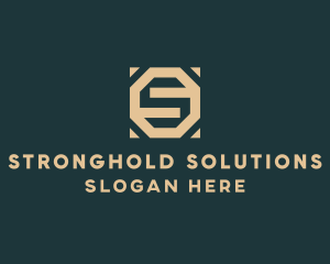 Business Octagon Firm Letter S logo design