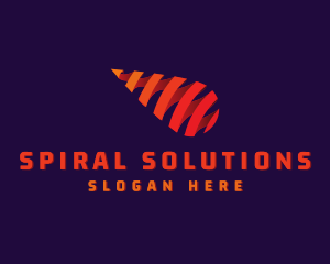 Spiral - Spiral Ribbon Meteor logo design