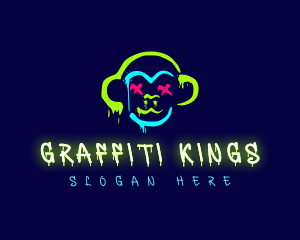 Vandalism - Graffiti Monkey Spray Paint logo design