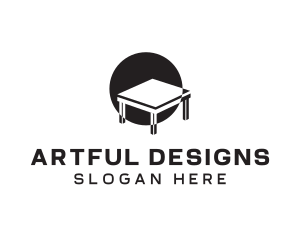 Classic Table Furniture logo design