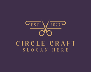 Elegant Scissors Salon logo design