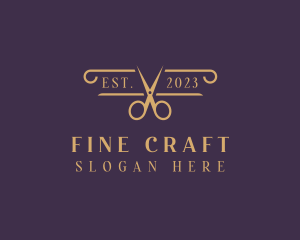 Elegant Scissors Salon logo design