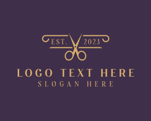 Elegant - Elegant Scissors Salon logo design