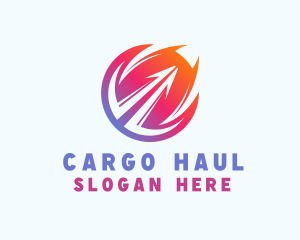 Fast Logistics Arrow  logo design