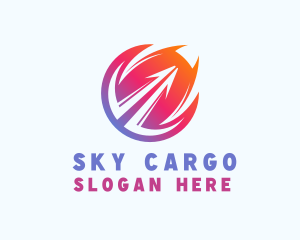 Fast Logistics Arrow  logo design