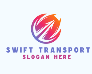 Fast Logistics Arrow  logo design