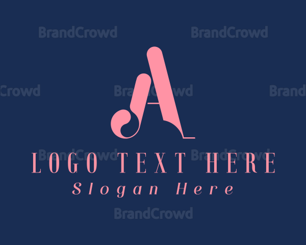 Elegant Stylish Boutique Letter A Logo