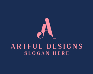 Elegant Stylish Boutique Letter A  logo design