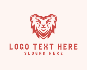 Mascot - Wild Bear Animal logo design