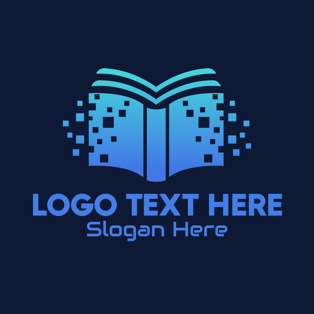 Online Digital Library Book Logo | BrandCrowd Logo Maker