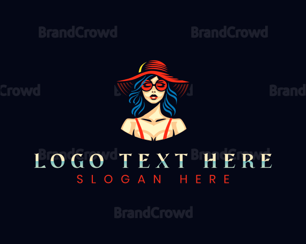 Fashion Hat Woman Logo