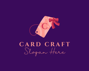 Card - Gift Tag Ribbon logo design
