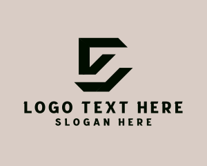 Letter S - Construction Structure Letter S logo design