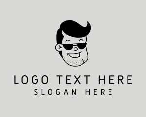 Animation - Cool Masculine Face logo design