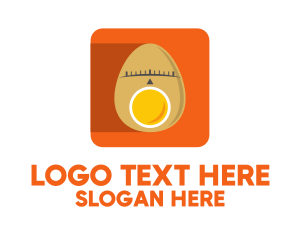 Travel Pin - Egg Location Pin App logo design