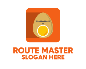 Egg Location Pin App logo design