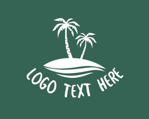 Vlogger - Summer Island Resort logo design