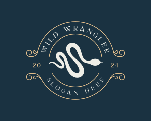 Wrangler - Reptile Snake Animal logo design