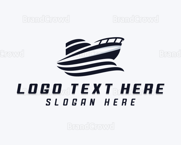 Boat Ferry Transport Logo