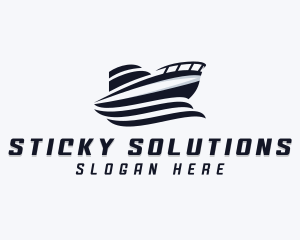 Boat Ferry Transport Logo