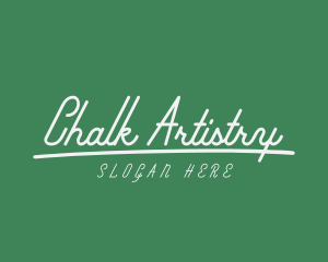 Chalk - Handwritten Chalk Business logo design