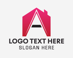 Roofing - House Roof Architecture logo design