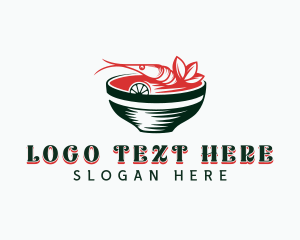 Shrimp Cocktail - Shrimp Seafood Cuisine logo design