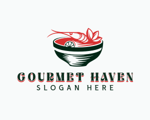 Shrimp Seafood Cuisine logo design