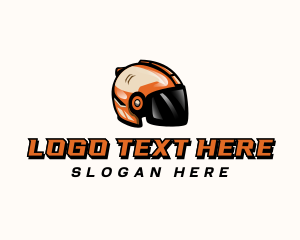 Safety Gear - Rider Motorsports Helmet logo design