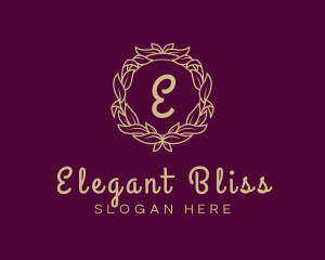 Elegant Wreath Fashion Logo
