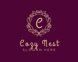 Elegant Wreath Fashion logo design