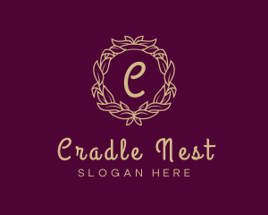 Elegant Wreath Fashion logo design