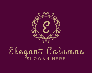 Elegant Wreath Fashion logo design