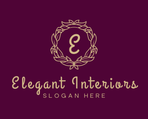 Elegant Wreath Fashion logo design